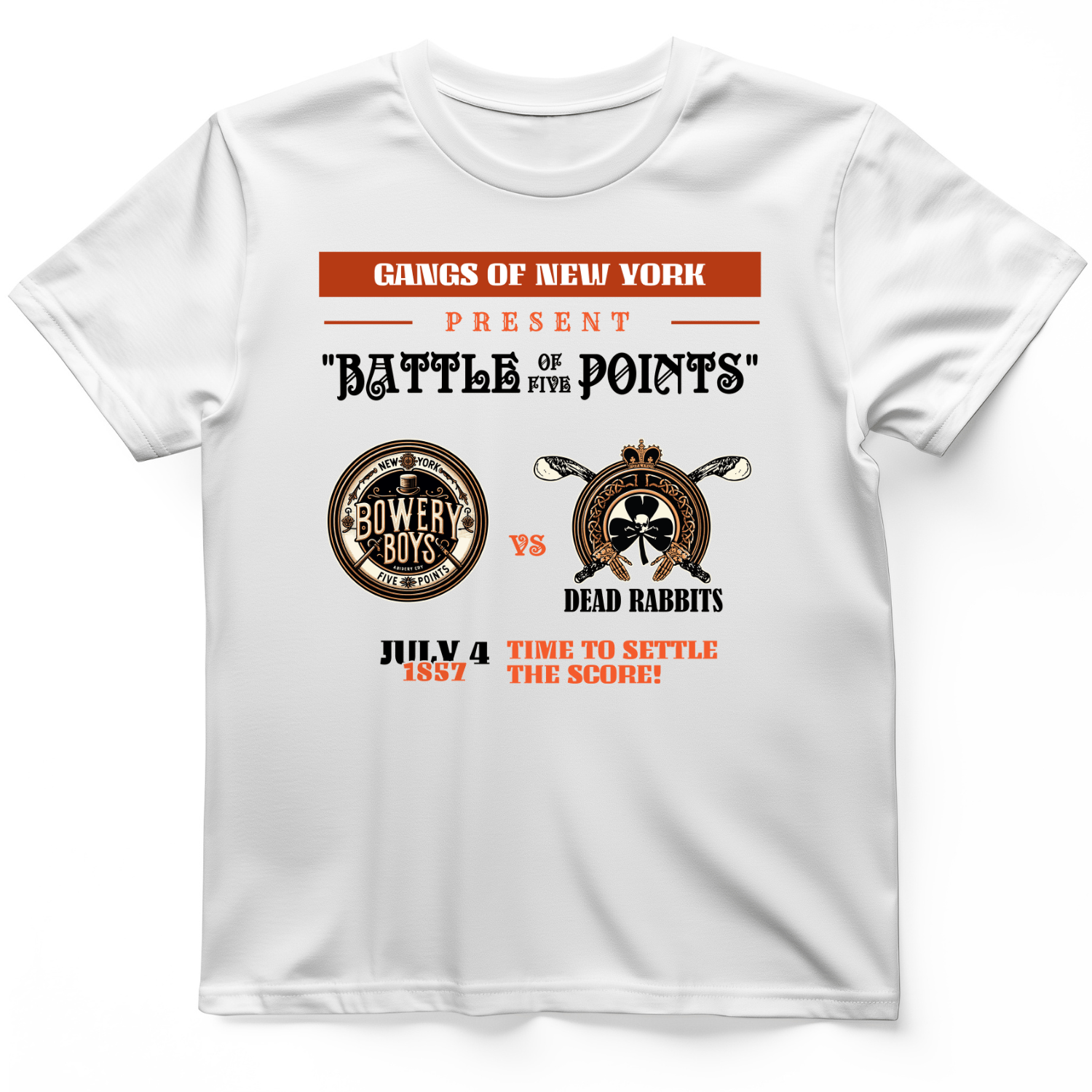 Gangs of New York T-Shirt White / S