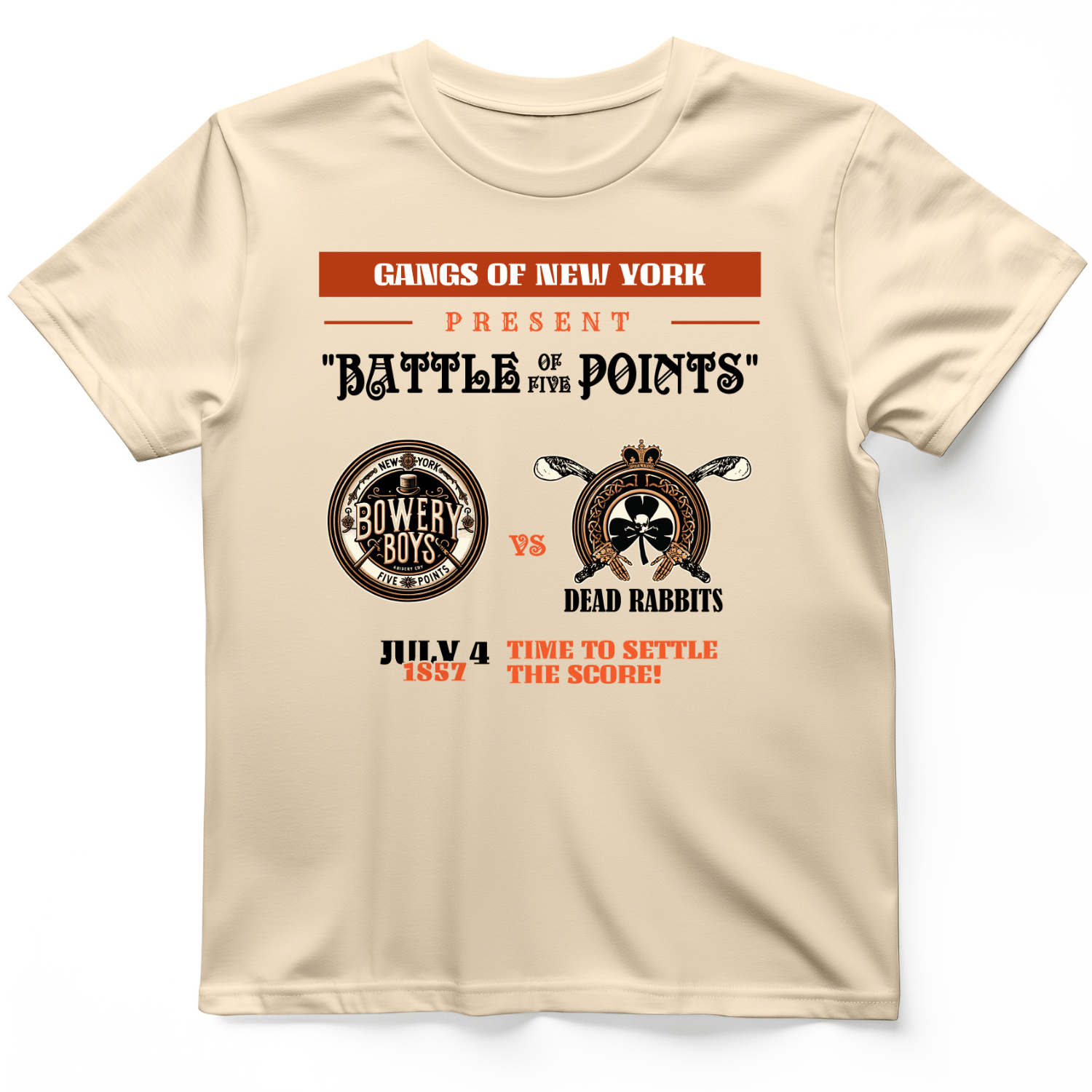 Gangs of New York T-Shirt Natural / S