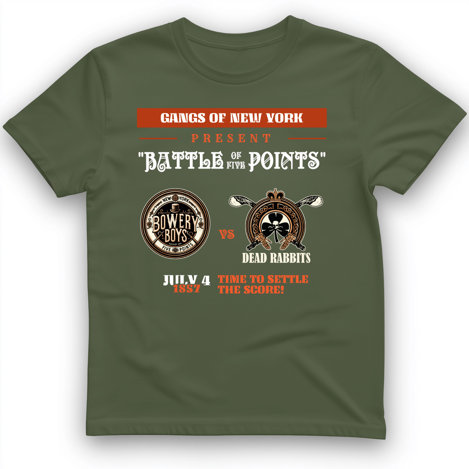Gangs of New York T-Shirt Military Green / S