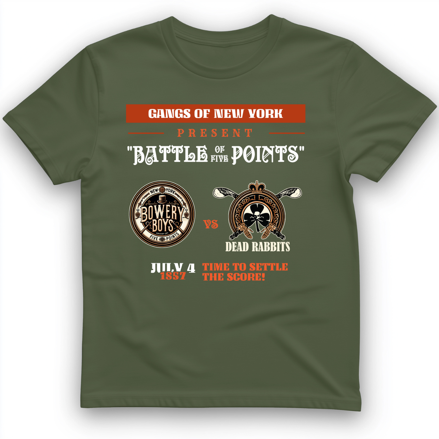 Gangs of New York T-Shirt Military Green / S