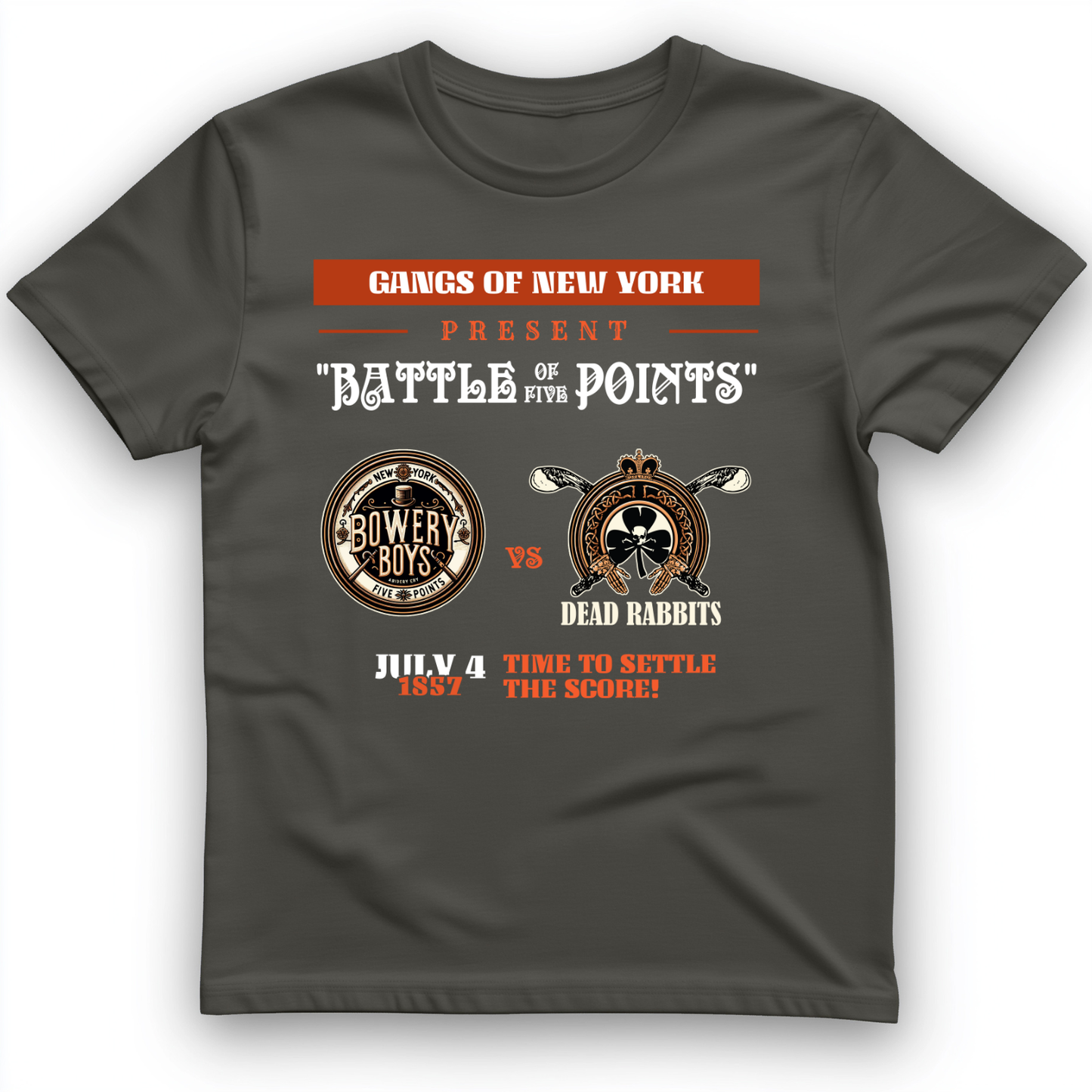 Gangs of New York T-Shirt Charcoal / S
