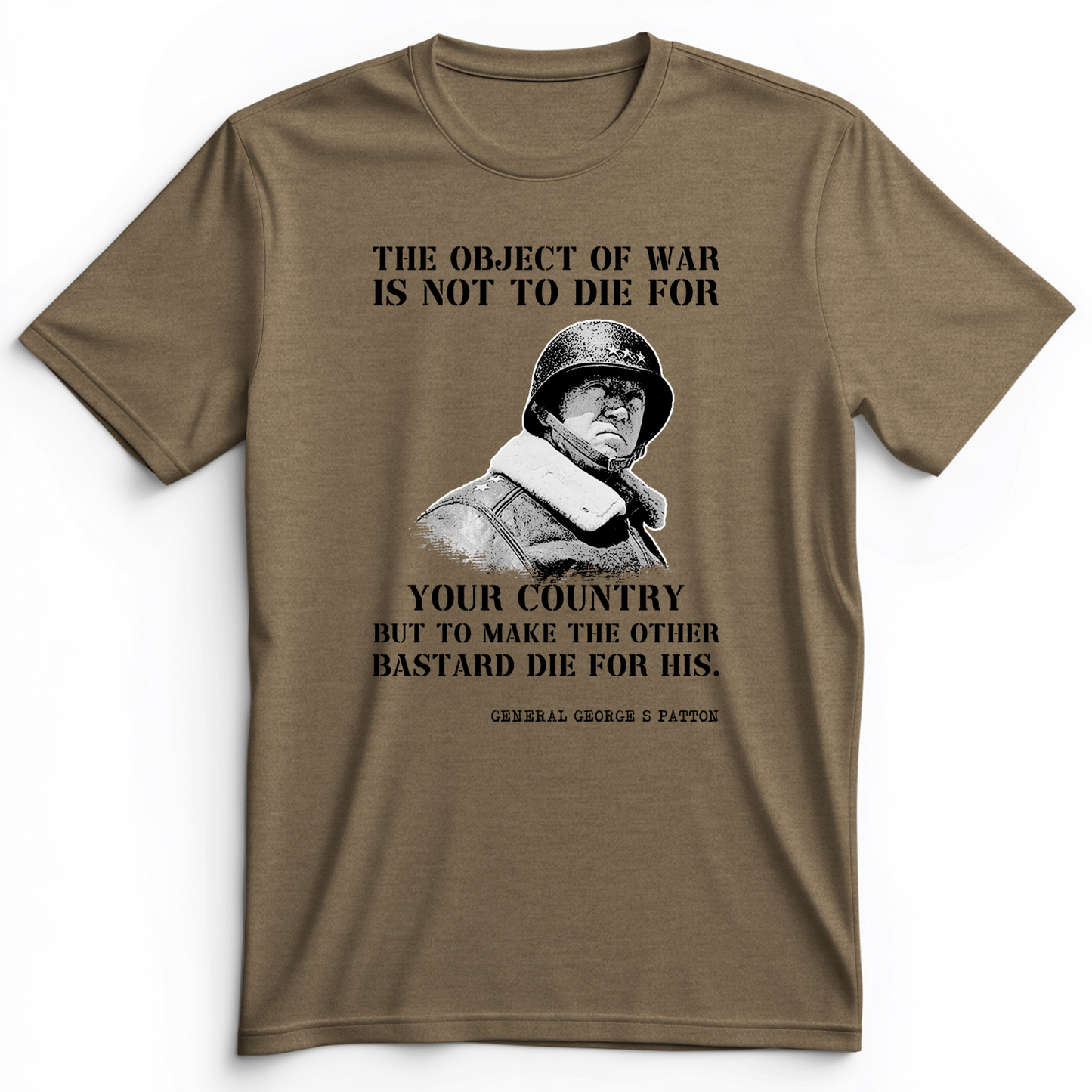 General Patton Premium Tee Heather Olive / S