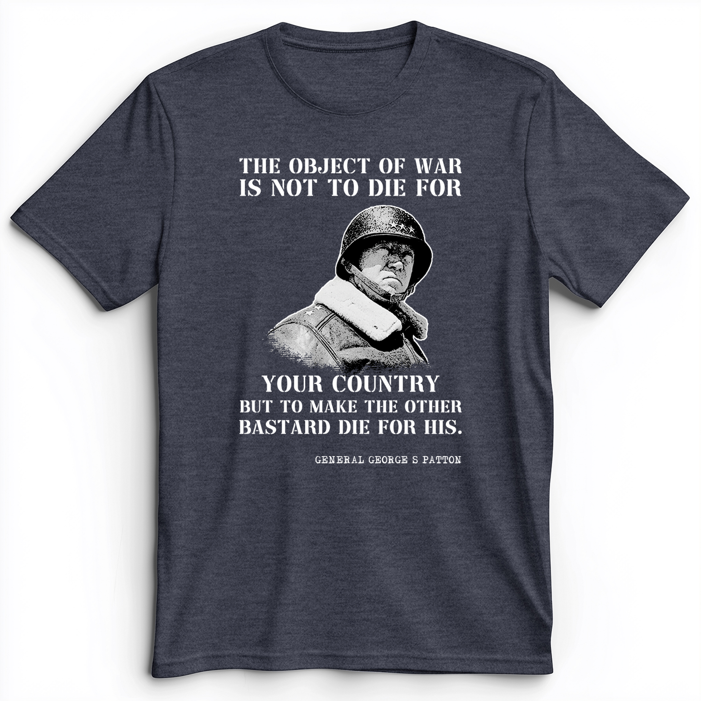 General Patton Premium Tee Heather Navy / S