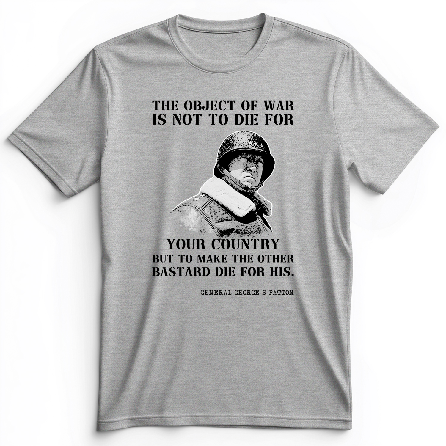 General Patton Premium Tee Athletic Heather / S