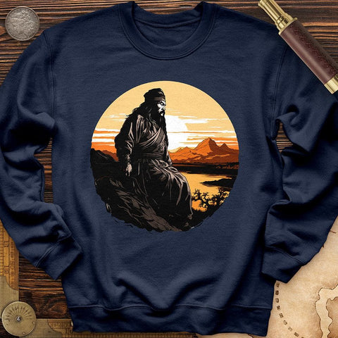 Genghis Khan Sunset Crewneck Navy / S