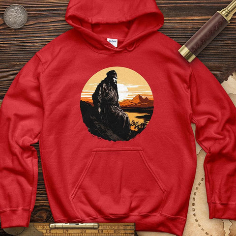 Genghis Khan Sunset Hoodie Red / S