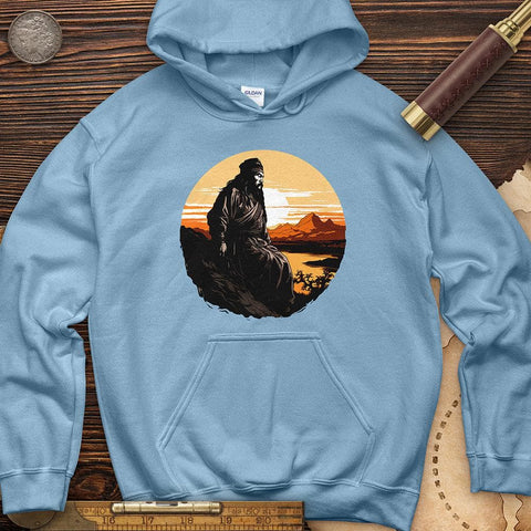 Genghis Khan Sunset Hoodie Light Blue / S