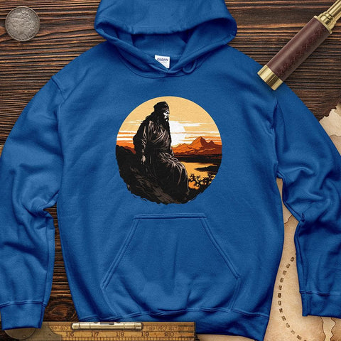 Genghis Khan Sunset Hoodie Royal / S