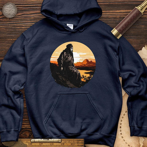 Genghis Khan Sunset Hoodie Navy / S