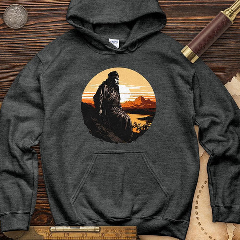 Genghis Khan Sunset Hoodie Dark Heather / S