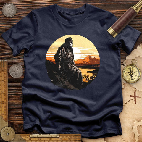 Genghis Khan Sunset T-Shirt Navy / S