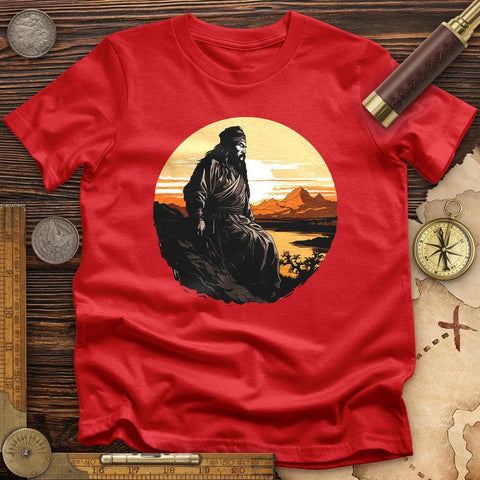 Genghis Khan Sunset T-Shirt Red / S