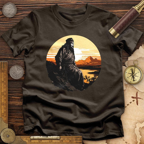 Genghis Khan Sunset T-Shirt Dark Chocolate / S