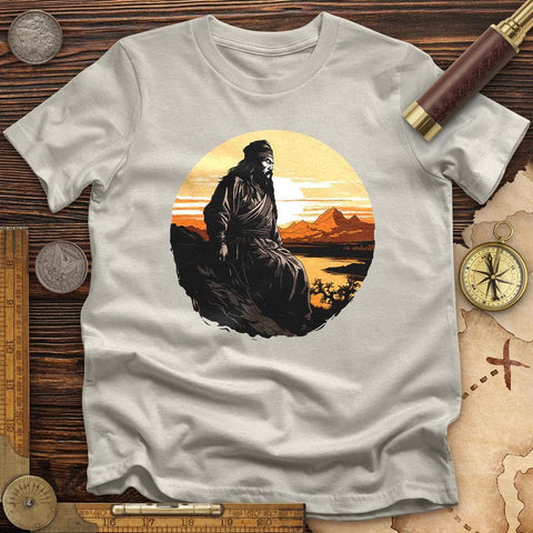 Genghis Khan Sunset T-Shirt Ice Grey / S
