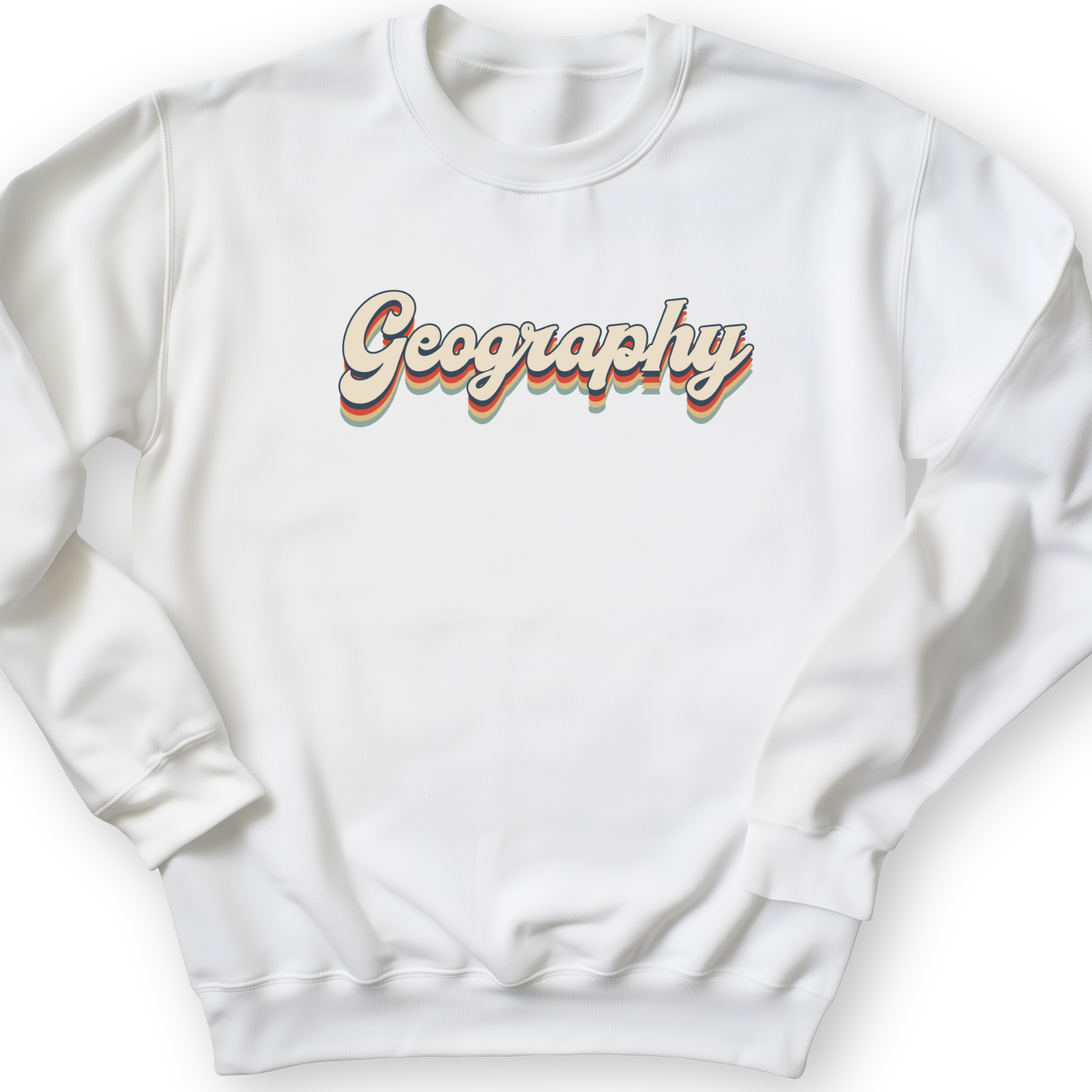 Geography Crewneck White / S