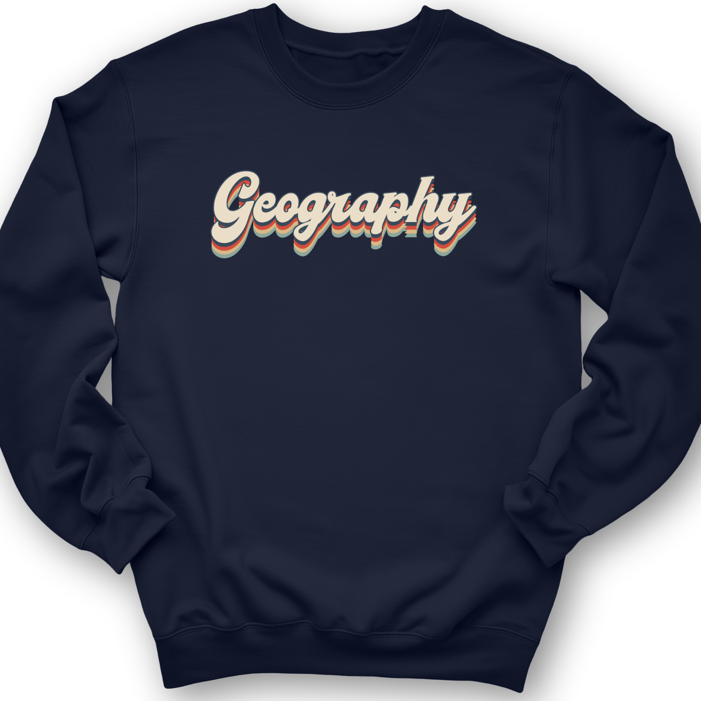 Geography Crewneck Navy / S