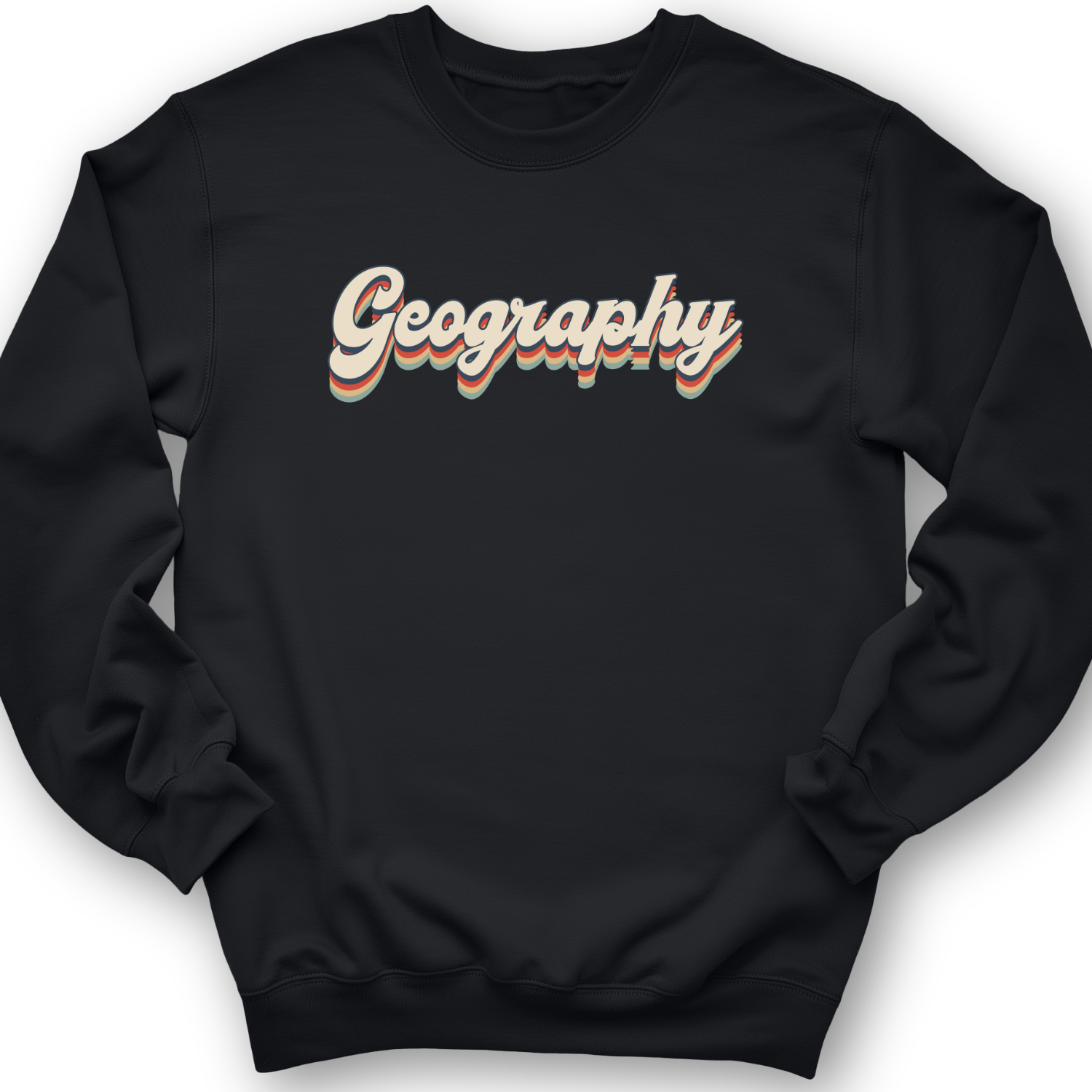 Geography Crewneck Black / S
