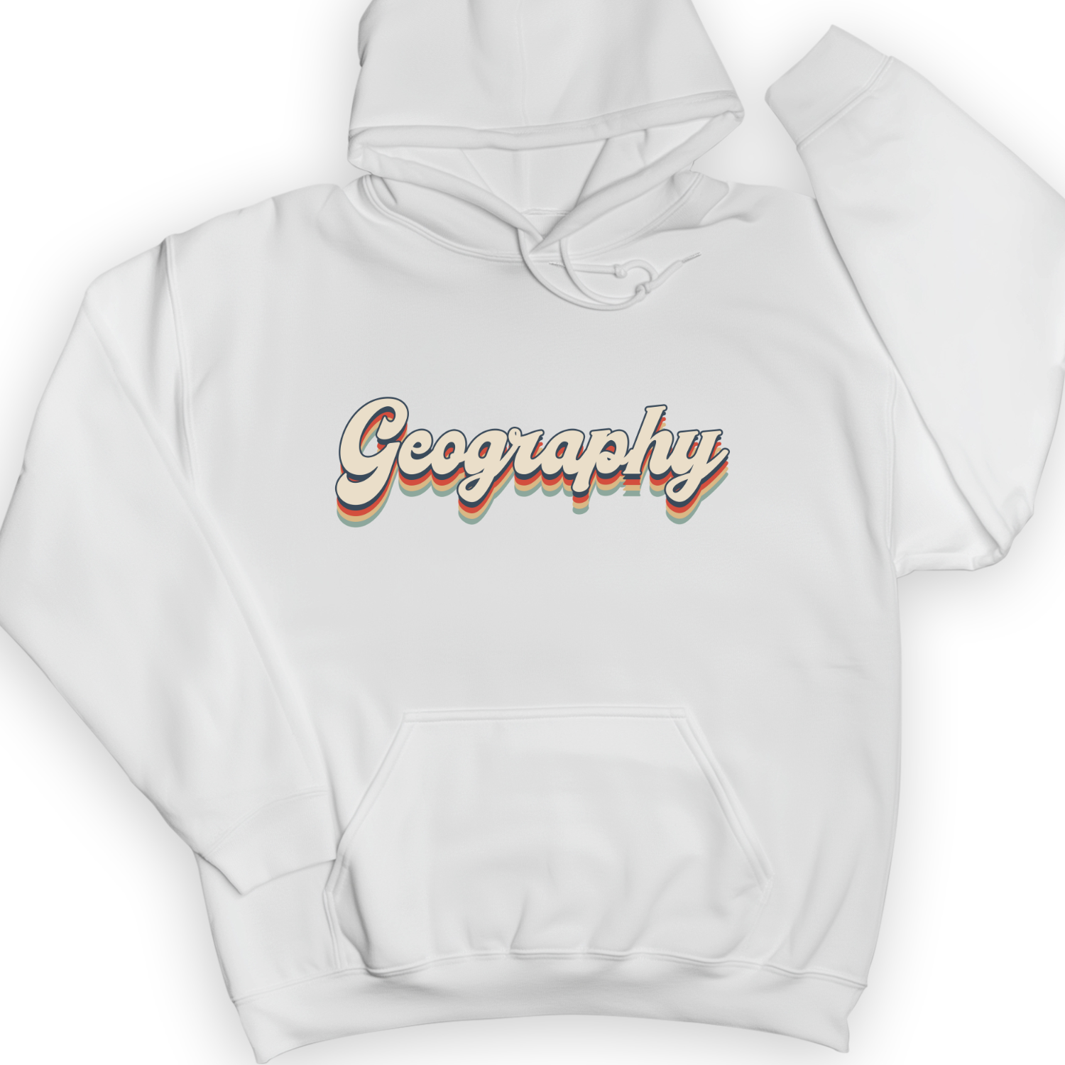 Geography Hoodie White / S