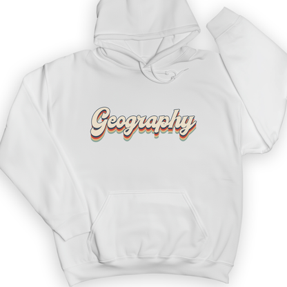 Geography Hoodie White / S