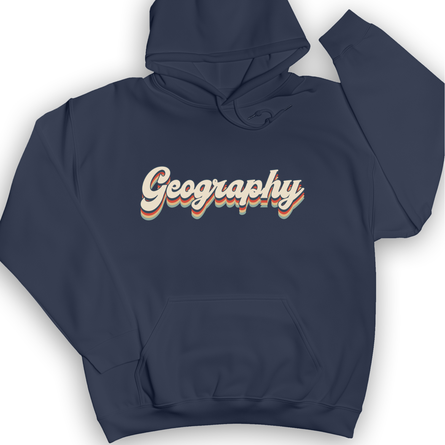 Geography Hoodie Navy / S
