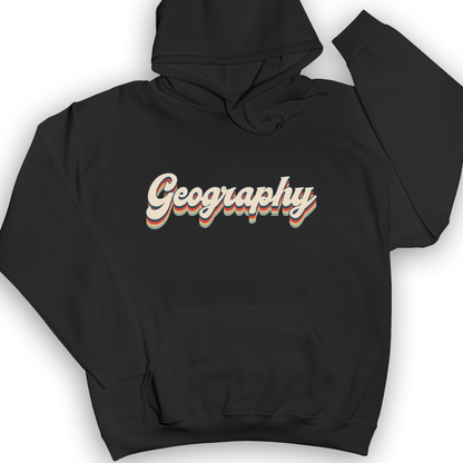 Geography Hoodie Black / S