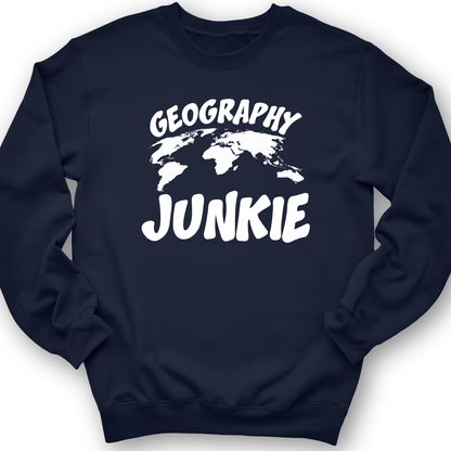 Geography Junkie Crewneck Navy / S