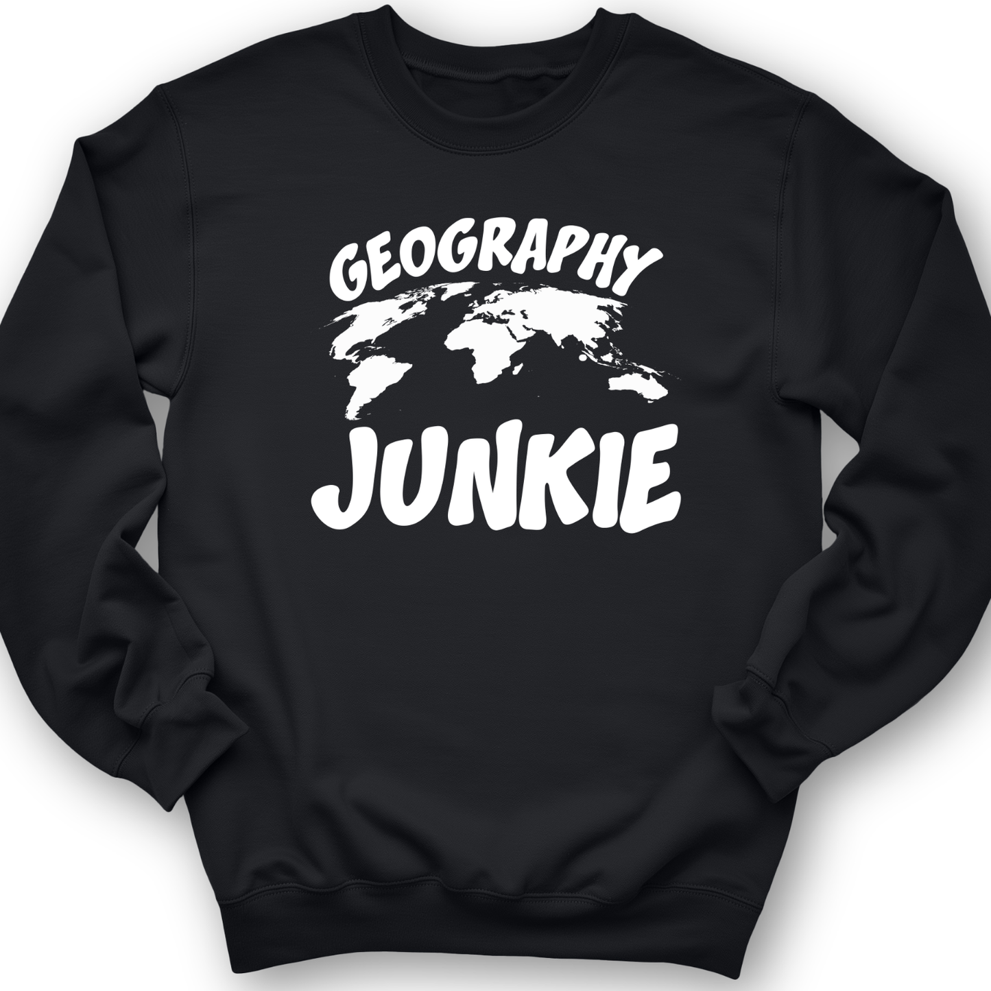 Geography Junkie Crewneck Black / S