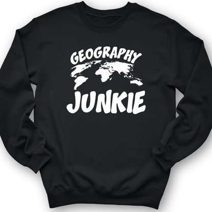 Geography Junkie Crewneck Black / S