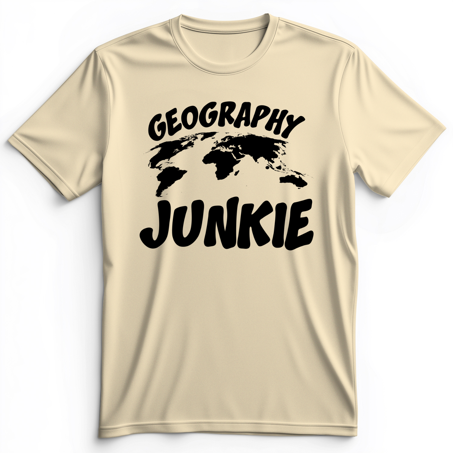Geography Junkie Premium Tee Natural / S
