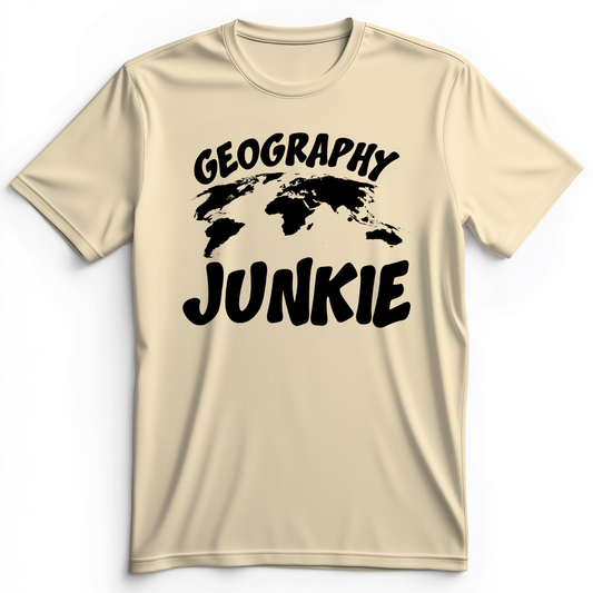 Geography Junkie Premium Tee Natural / S