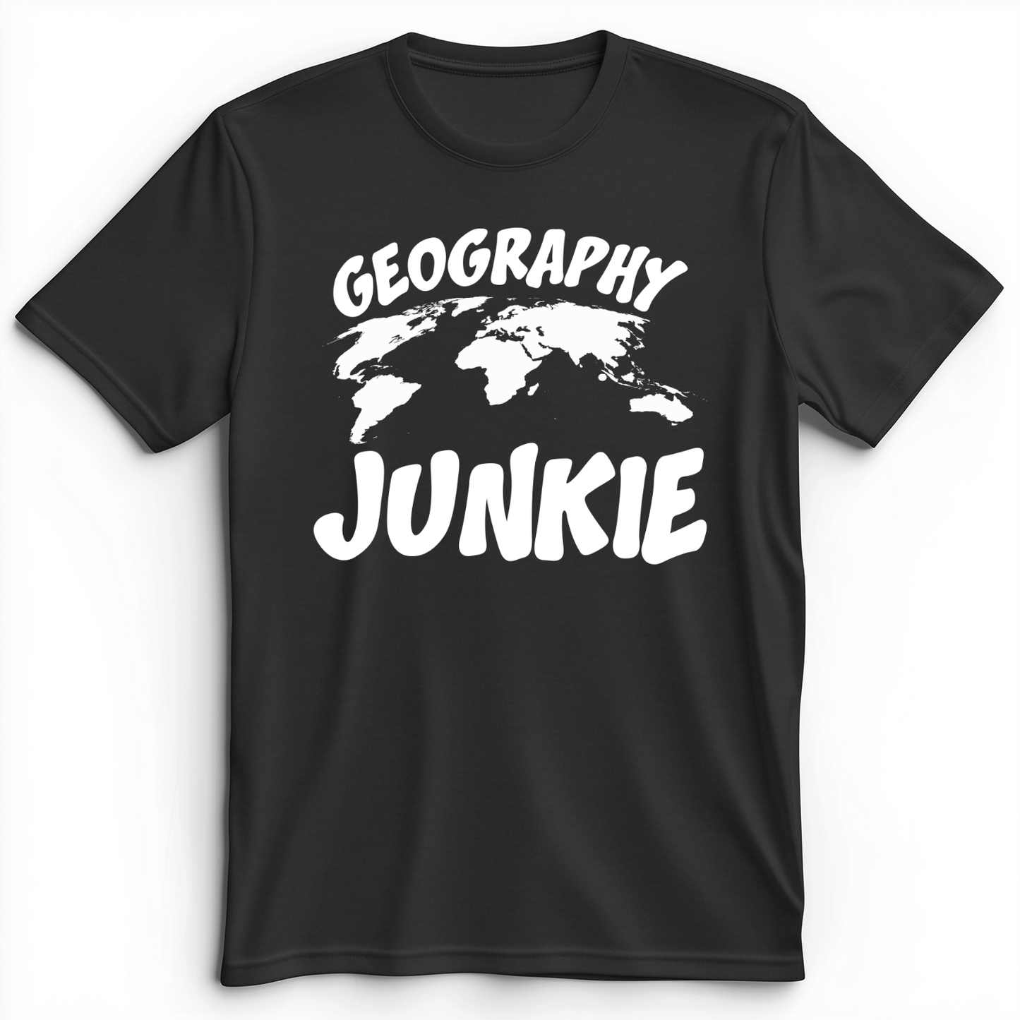 Geography Junkie Premium Tee Dark Grey Heather / S
