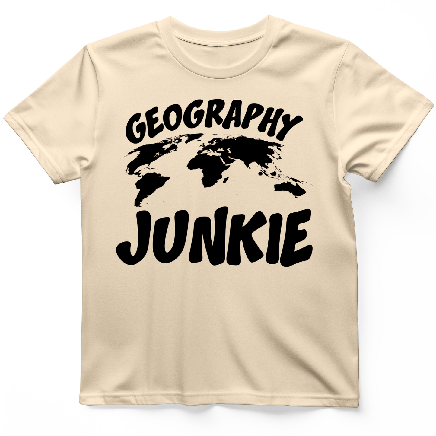Geography Junkie T-Shirt Natural / S