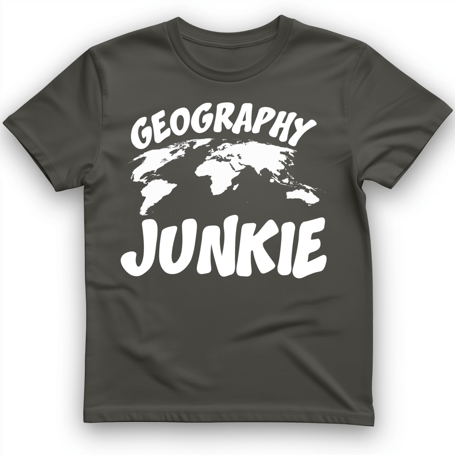 Geography Junkie T-Shirt Charcoal / S