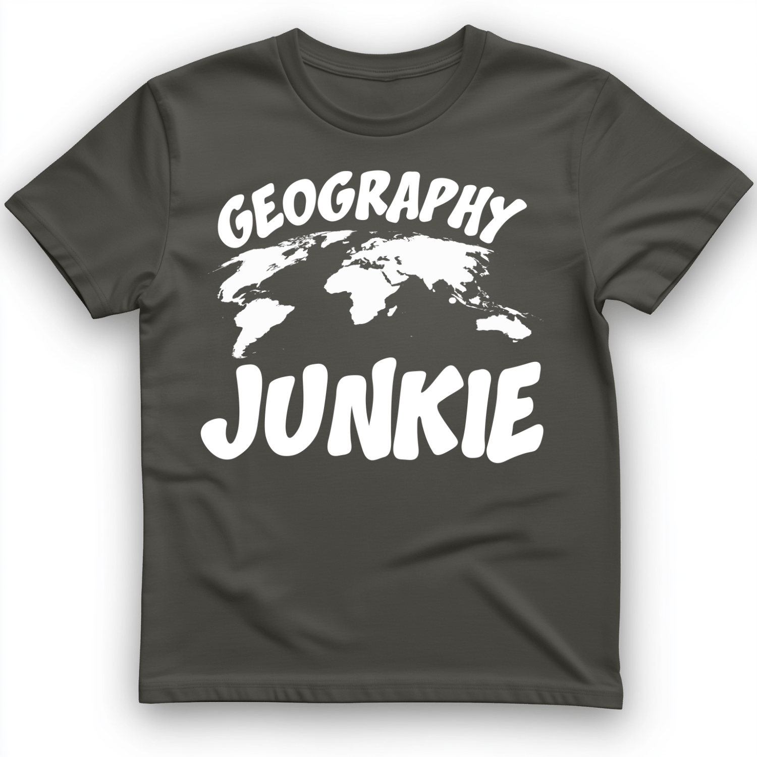 Geography Junkie T-Shirt Charcoal / S