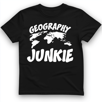 Geography Junkie T-Shirt Black / S