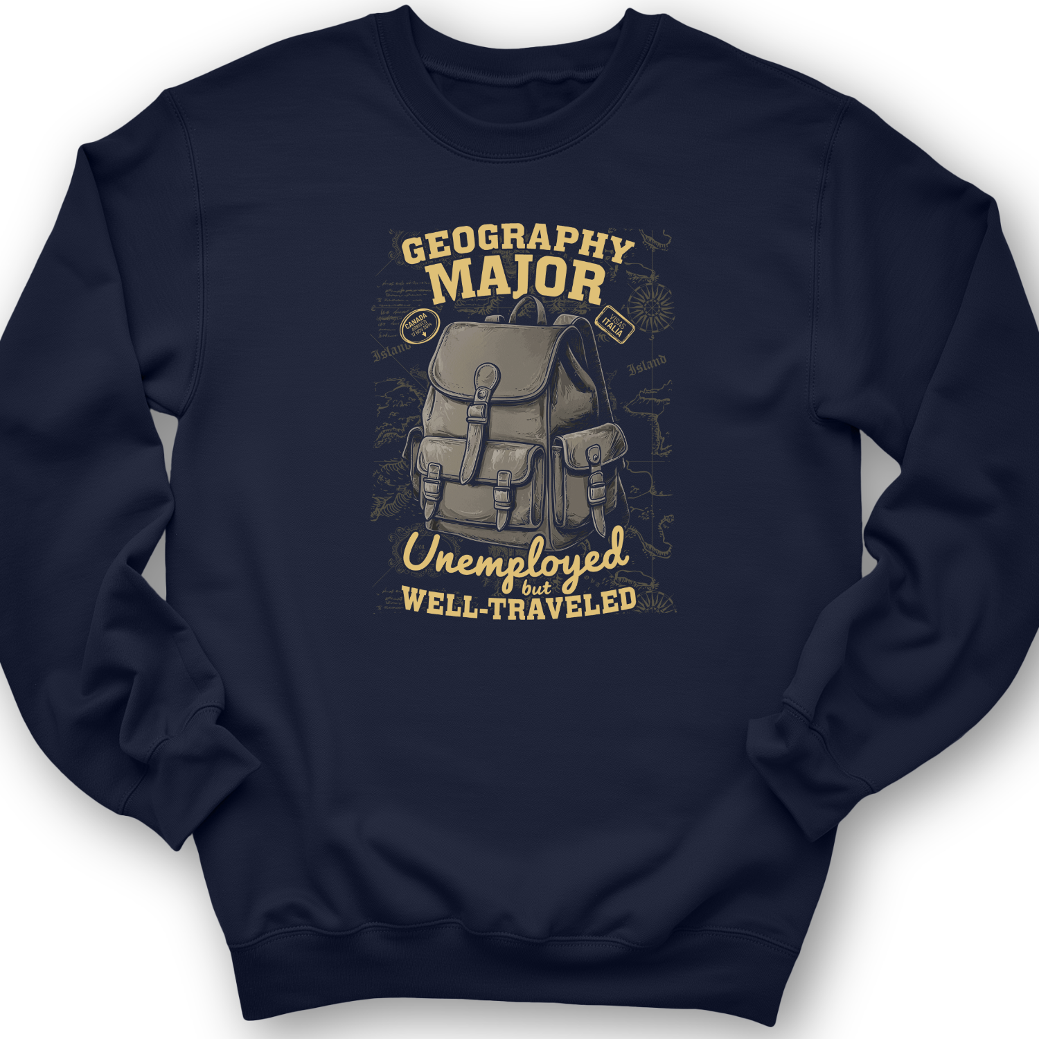 Geography Major Crewneck Navy / S
