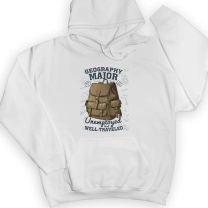 Geography Major Hoodie White / S