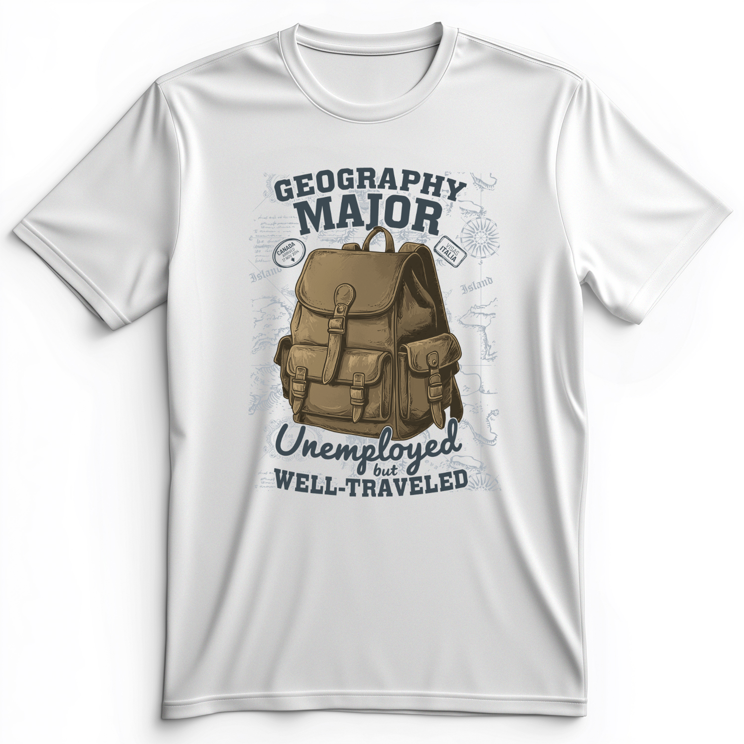 Geography Major Premium Tee White / S