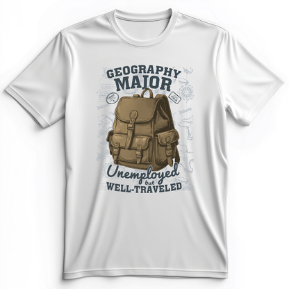 Geography Major Premium Tee White / S