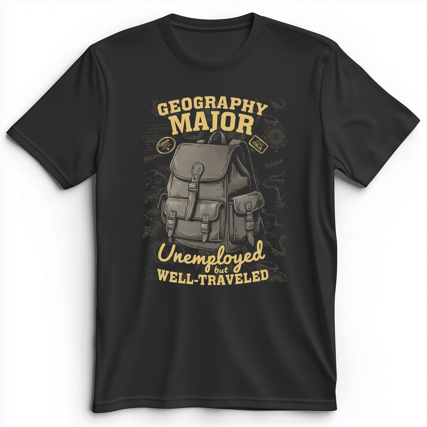 Geography Major Premium Tee Dark Grey Heather / S