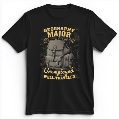 Geography Major Premium Tee Black / S