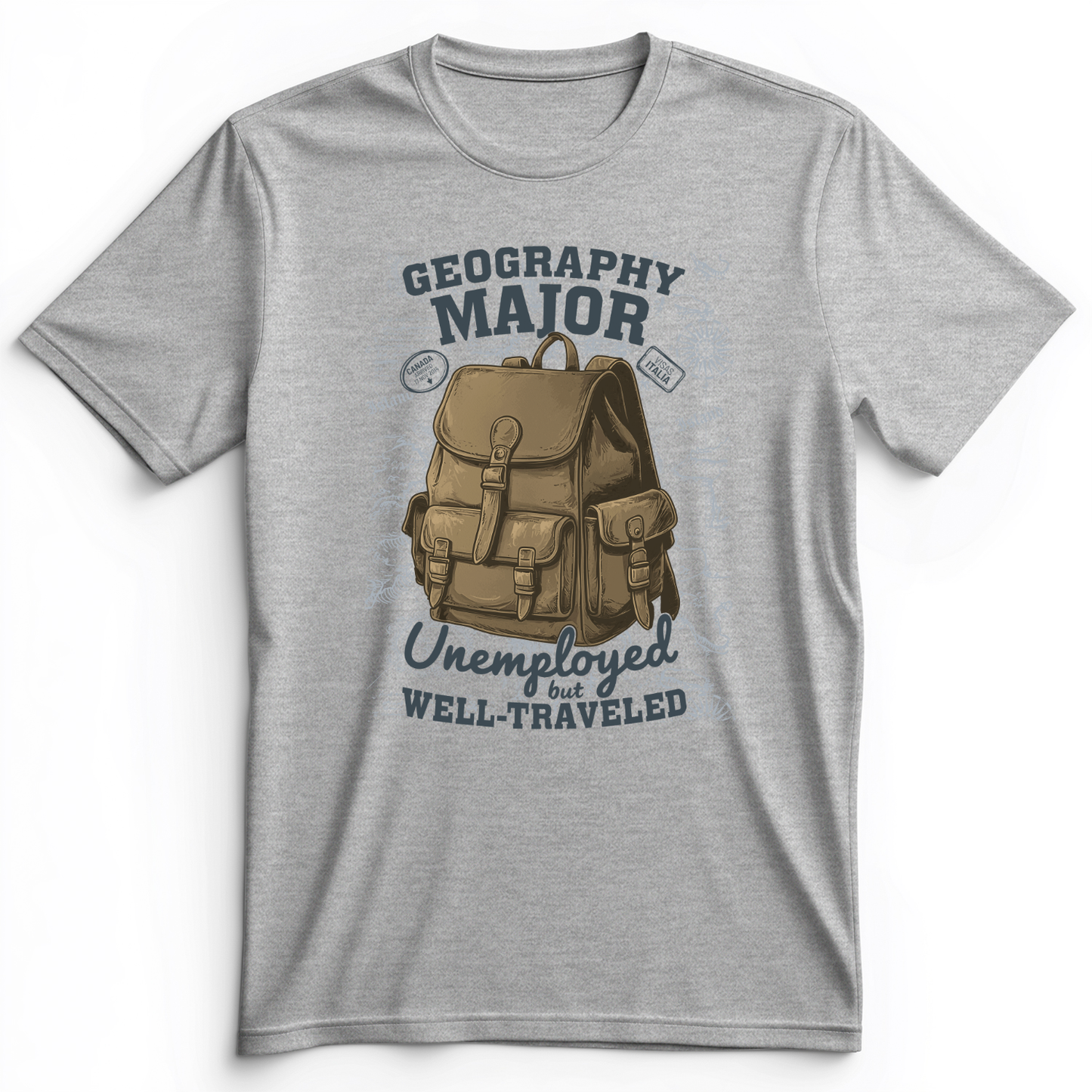 Geography Major Premium Tee Athletic Heather / S