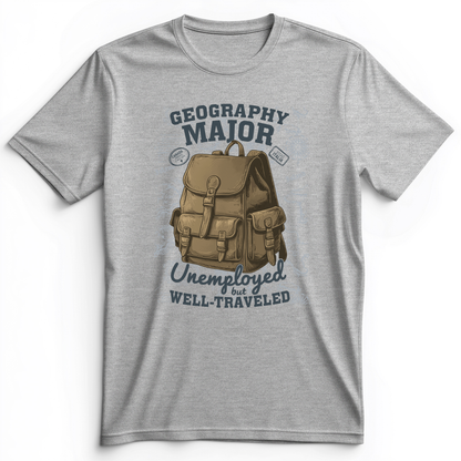 Geography Major Premium Tee Athletic Heather / S