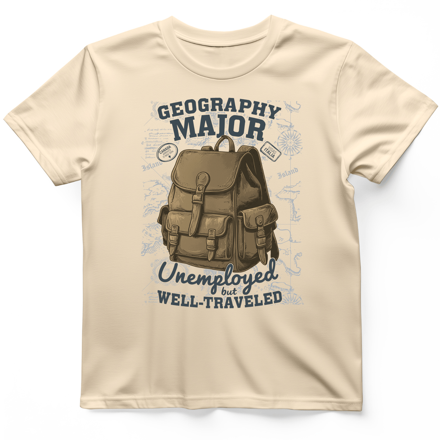Geography Major T-Shirt Natural / S