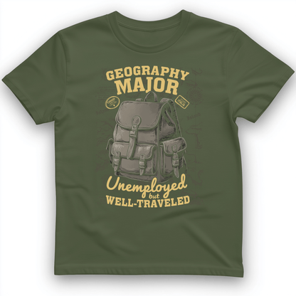 Geography Major T-Shirt Military Green / S