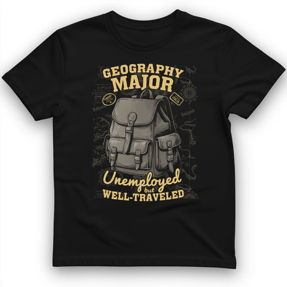 Geography Major T-Shirt Black / S