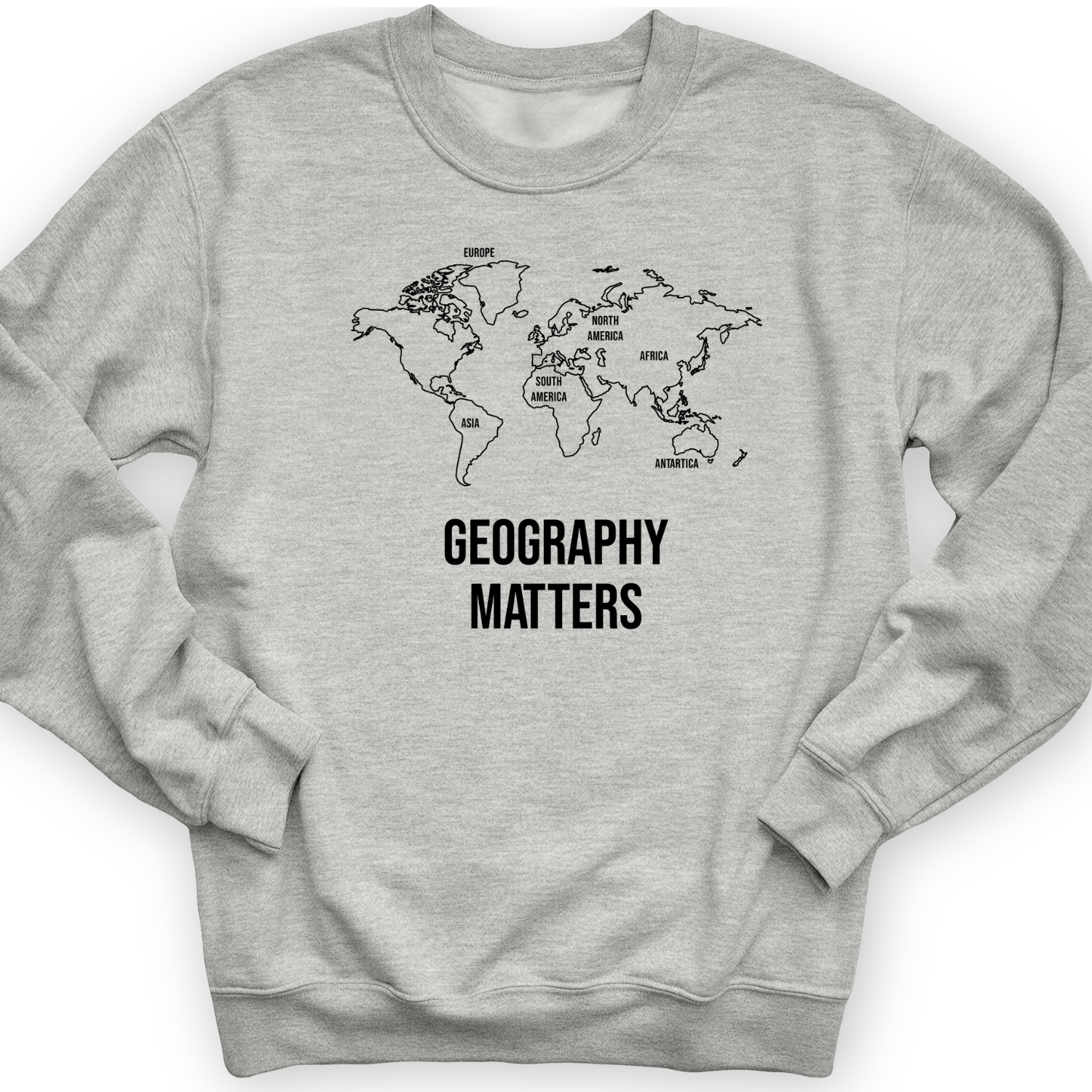 Geography Matters Crewneck Sport Grey / S