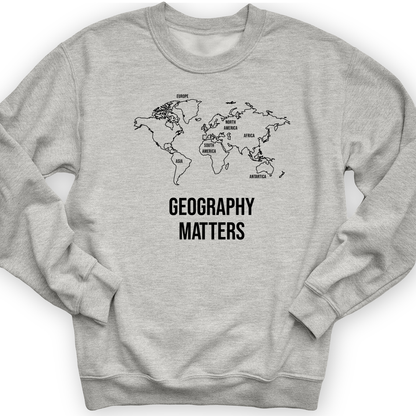 Geography Matters Crewneck Sport Grey / S