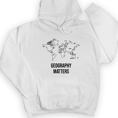Geography Matters Hoodie White / S