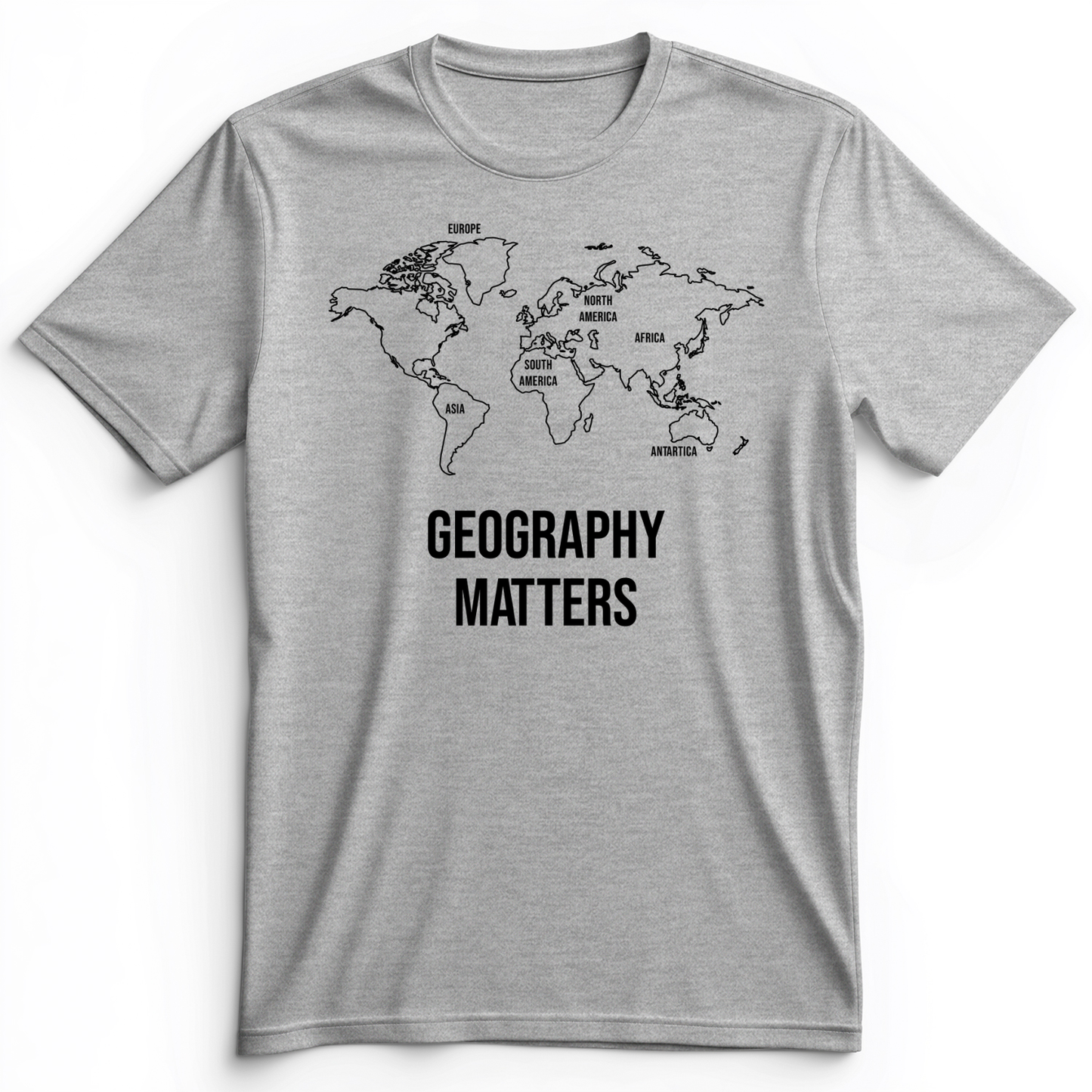 Geography Matters Premium Tee Athletic Heather / S